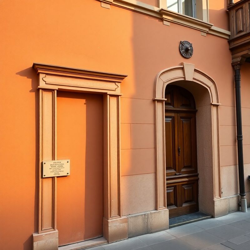 Intrarea discretă a biroului Mare Atelier pe Strada Mitropoliei